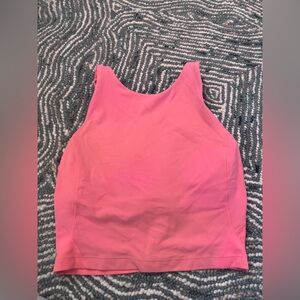 Lululemon Align High-Neck Tank Top Coral Color Womens 2